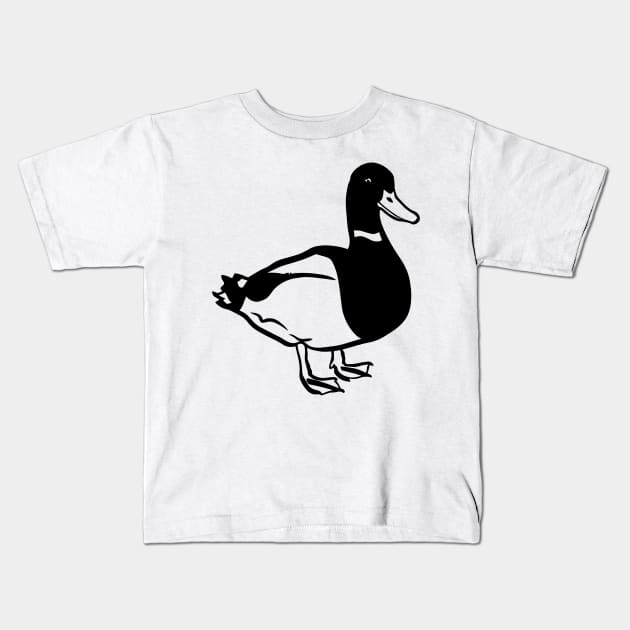 Duck Kids T-Shirt by tribbledesign